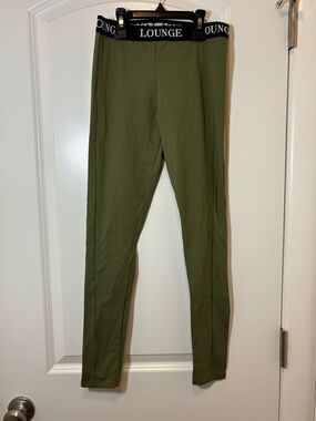 Lounge Olive Green High-Waist Leggings